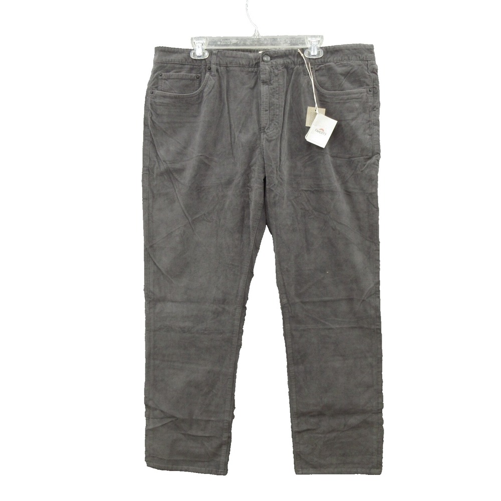 Faherty Mens Pants Size 38 Stretch Corduroy Cotton Blend Faded Navy New